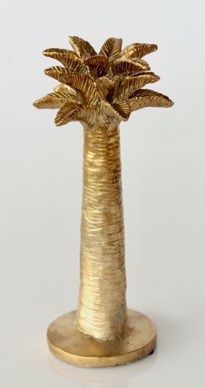 Medium Gold Palm Tree Candle Holder